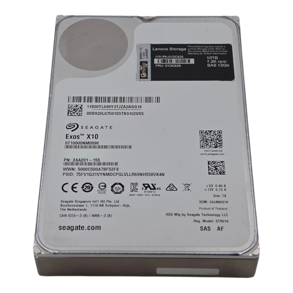 Seagate Exos X10 10TB 7.2K SAS 12G 256MB 512e Enterprise 3.5'' HDD ST10000NM0096
