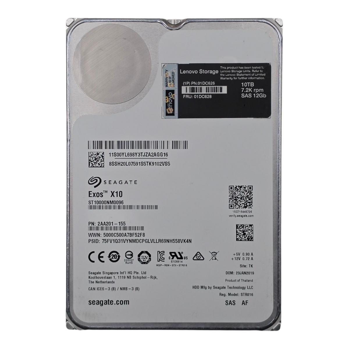Seagate Exos X10 10TB 7.2K SAS 12G 256MB 512e Enterprise 3.5'' HDD ST10000NM0096