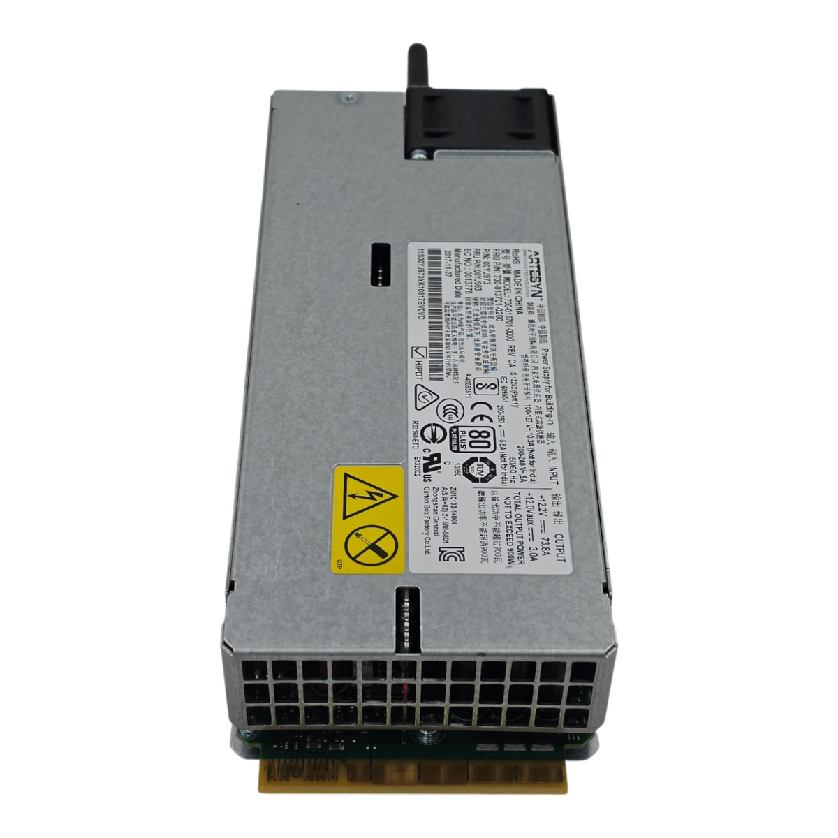 Lenovo 00YJ983 900W 1U Redundant Power Supply PSU 80+ Platinum X3650 M5 FRU