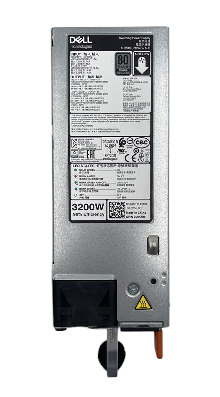 Dell 3200W 80 Plus Titanium Power Supply PSU for 17th Gen - J0KHH 0J0KHH
