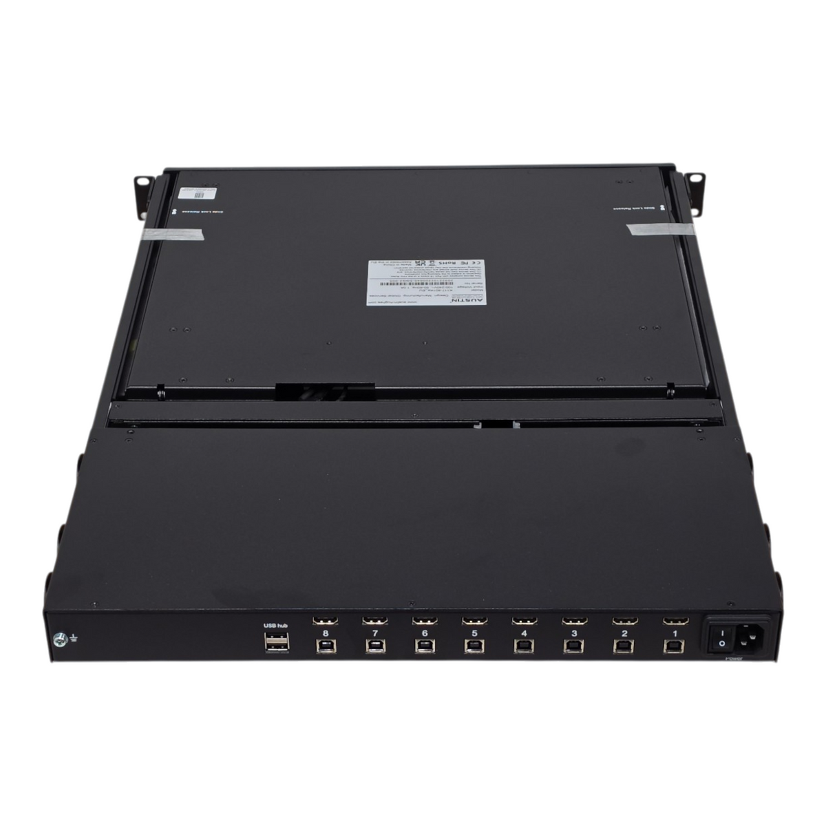 Share NEW Austin Hughes K117-801KE-EU 1U 4K 17.3" LCD Rack Mount TFT + 8 port KV
