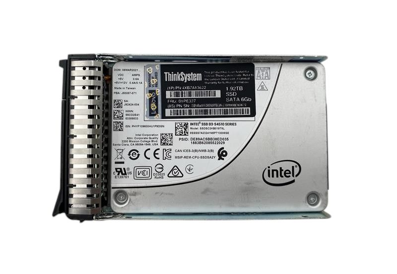 Lenovo 1.92TB 6G SATA MU 2.5" SFF Enterprise SSD with Caddy - 01PE327 4XB7A13622