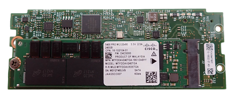 Cisco Boot Optimized M.2 RAID Controller UCS-M2-HWRAID +2x 240GB SSD UCS-M2-240G