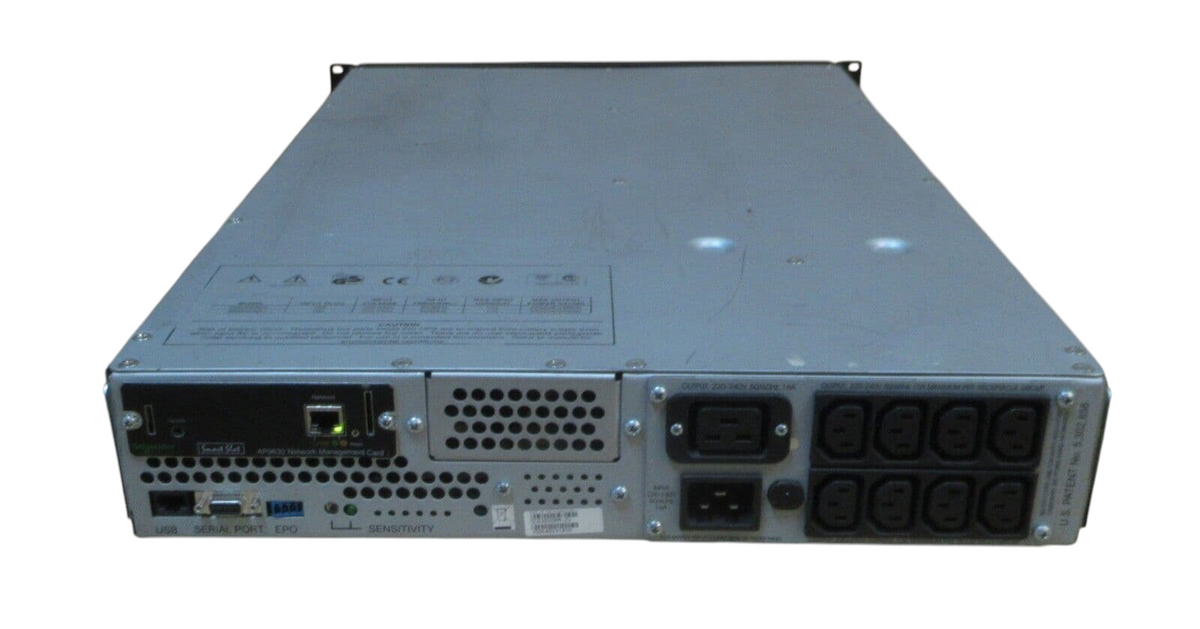 APC SUA3000RMI2U Smart-UPS 3000VA 2700W 230V 8xC13 1xC19 UPS+ AP9617 + New Cells
