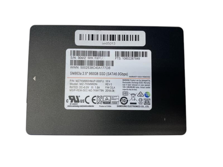 NEW Fujitsu 960GB SATA 6G MU 2.5" Enterprise SSD SM863a MZ-7KM960N 10602287849