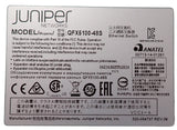 Juniper QFX5100-48S-6Q 48x 1/10Gb SFP+ + 6x 40GbE QSFP Port B2F L3 Switch 2x PSU