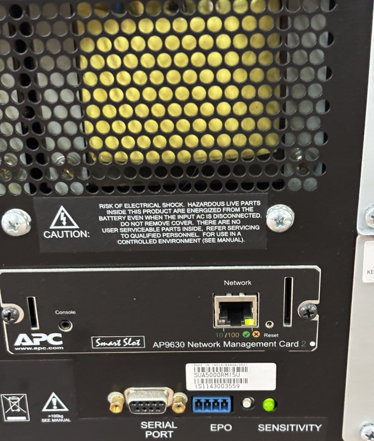 APC Smart UPS SUA5000RMI5U 5000VA 4000W 8x C13 2x C19 UPS + AP9630 + New Cells