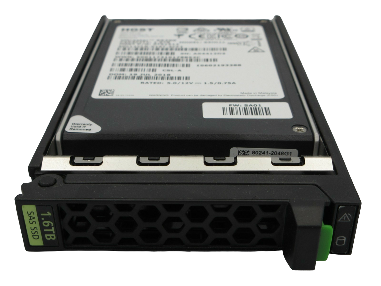 Fujitsu 1.6TB 2.5" SAS 12G MU Hot-Plug Solid State Drive SSD S26361-F5666-L160