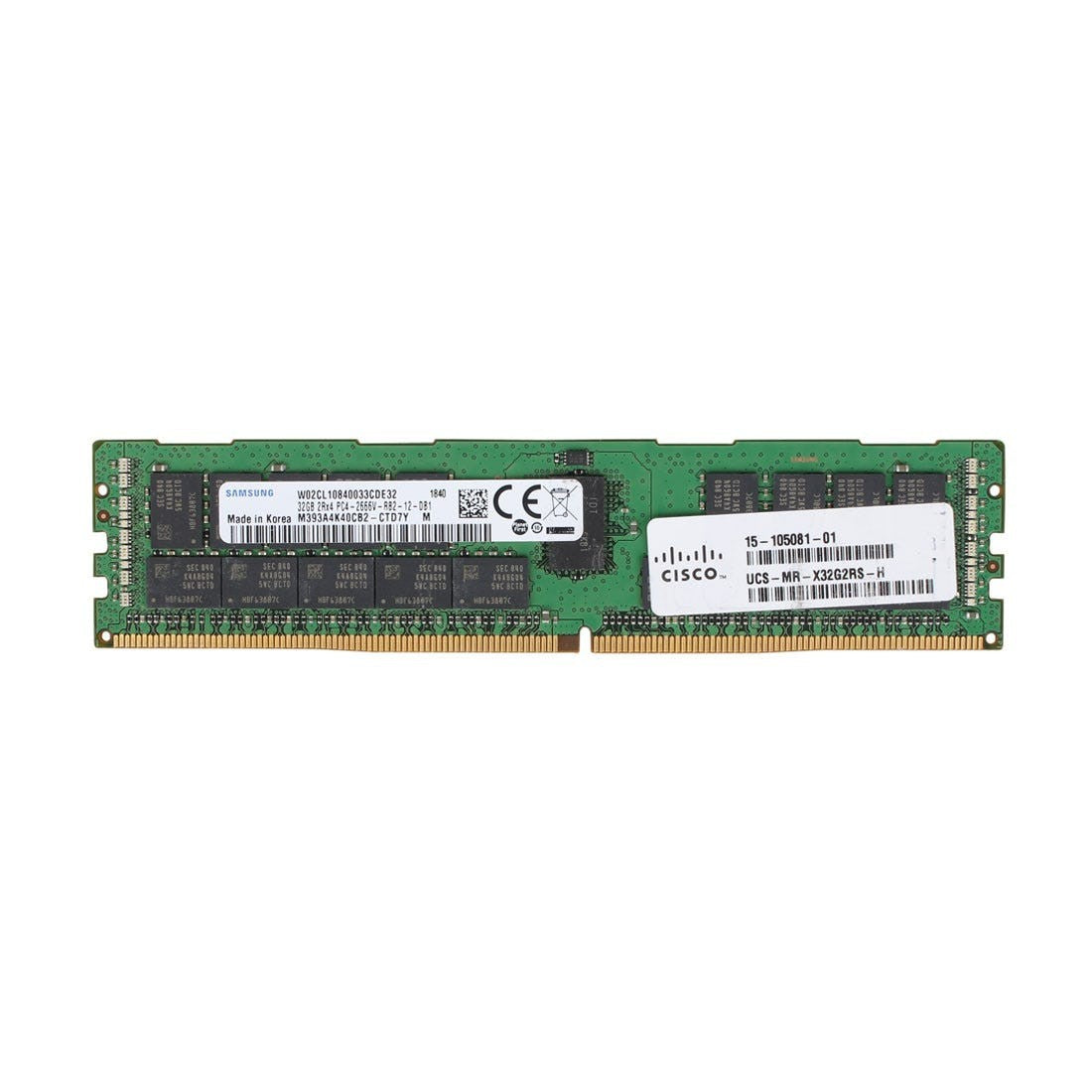 New Cisco 32GB 2Rx4 PC4-2666V DDR4-21300 ECC RDIMM Memory RAM 15-105081-01