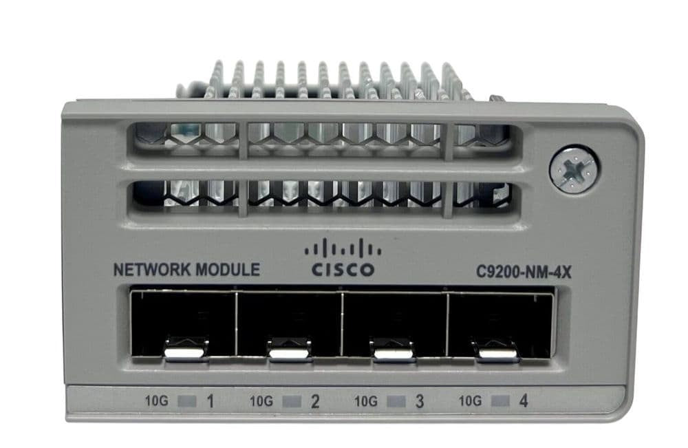 Cisco Catalyst 9200 4x 1/10GbE Gigabit Ethernet SFP/SFP+ Module C9200-NM-4X
