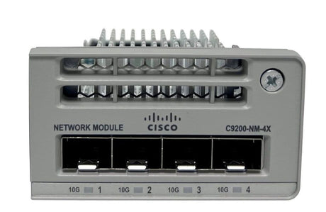 Cisco Catalyst 9200 4x 1/10GbE Gigabit Ethernet SFP/SFP+ Module C9200-NM-4X