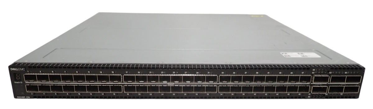 Dell PowerSwitch S5248F-ON 48x25G SFP 4x100G QSFP28 2x QSFP28-DD OS10 RA Switch