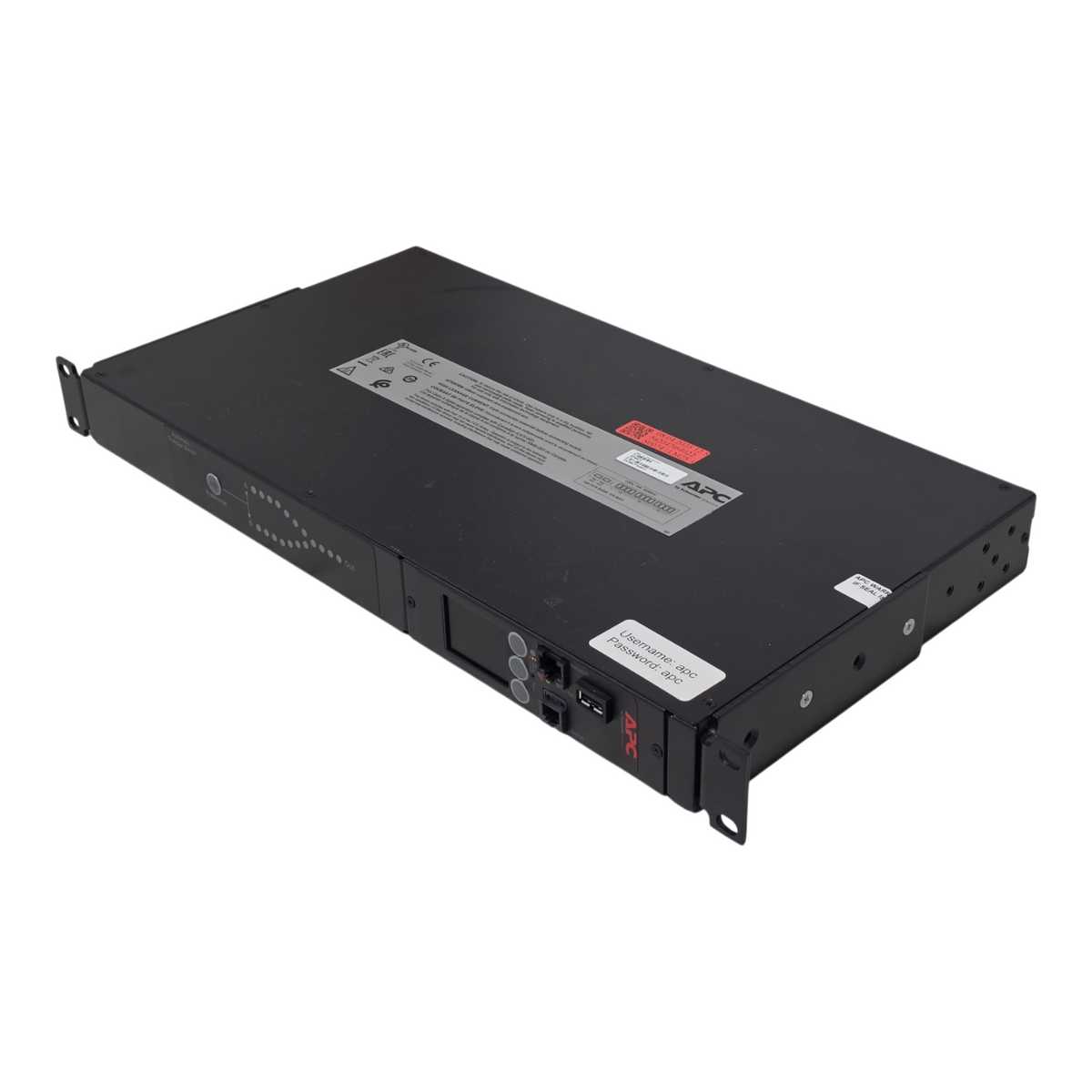 APC AP4421 230V 10A Rackmount Automatic Transfer Switch ATS 12x C13 Outlets PDU