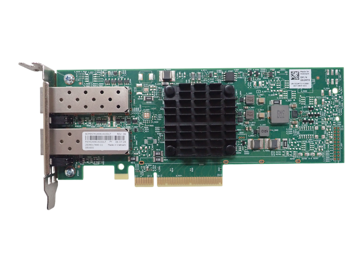 NEW Dell Broadcom 57414 Dual Port 25GbE SFP28 Low Profile Network Adapter 02MT0