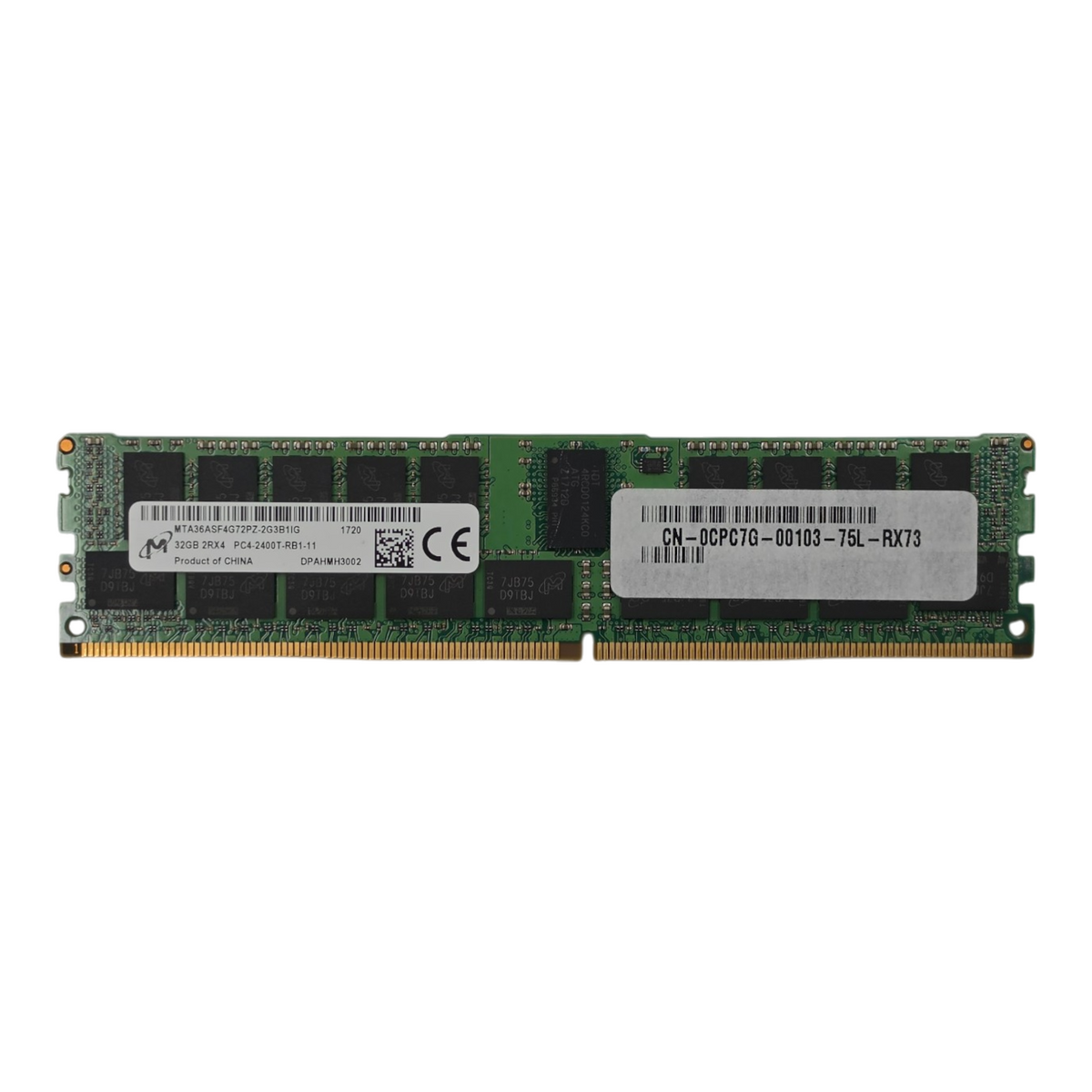 Dell SNPCPC7GC/32G 32GB 2Rx4 PC4-19200T-R DDR4-2400T ECC RDIMM RAM Server Memory