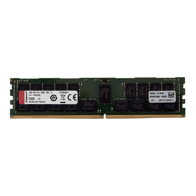 New Kingston 32GB 2Rx4 PC4-2666V DDR4-21300 ECC RDIMM Server Memory KTD-PE426/32