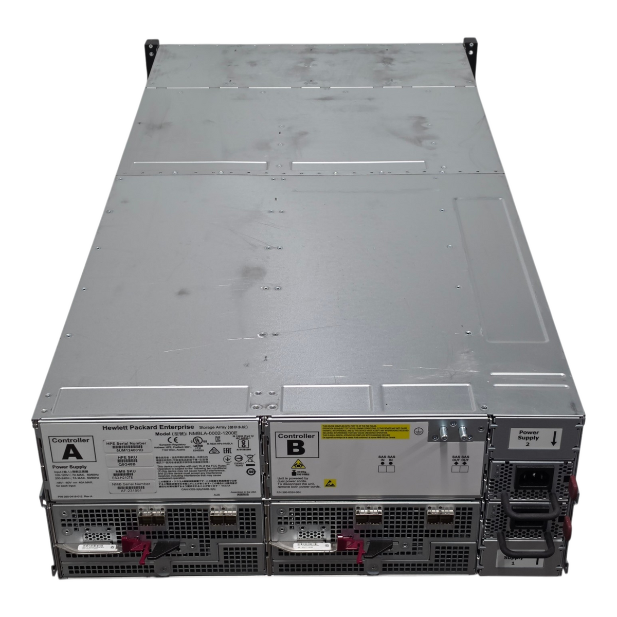 HPE Q8G48B Nimble Storage HF40/60 ES3 21x LFF HDD 3x DFC SFF SSD Expansion Shelf