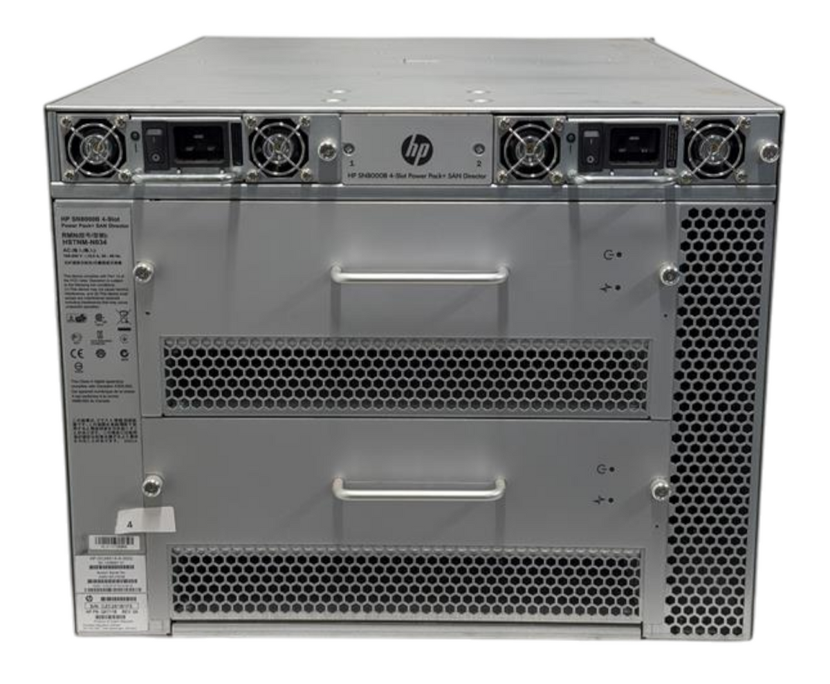HPE SN8000B 4-Slot Power Pack+ 2x CP8 Processor SAN Backbone Director QK711B
