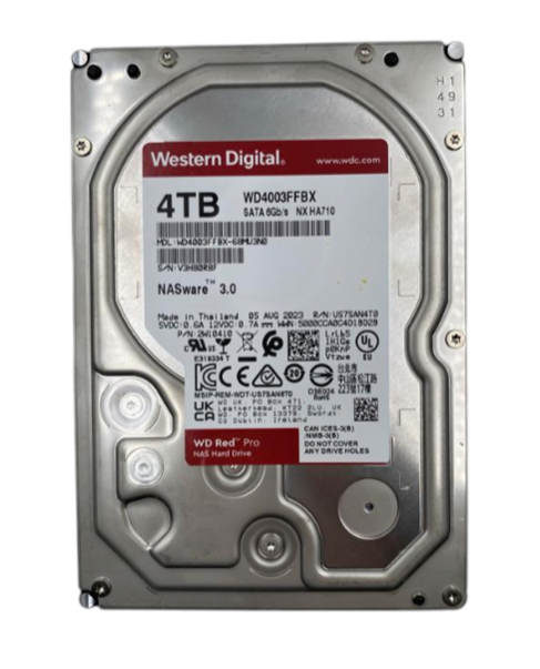 Western Digital WD Red Pro 4TB 7.2K 6G SATA 3.5" LFF HDD Hard Drive WD4003FFBX
