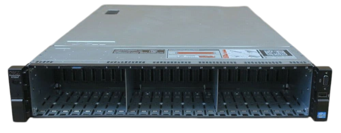 Dell PowerEdge R720xd 2x E5-2600v1/v2 CPU 24-DIMM 24x 2.5" Bay CTO 2U Server