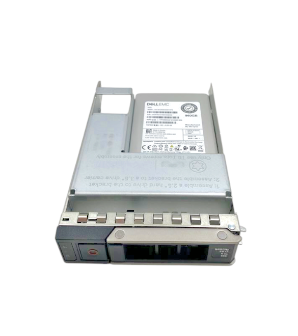 NEW Dell 960GB 6G SATA RI 2.5" SSD 6NFDV HFS960G3H2X069N +14-17th Gen 3.5" Caddy