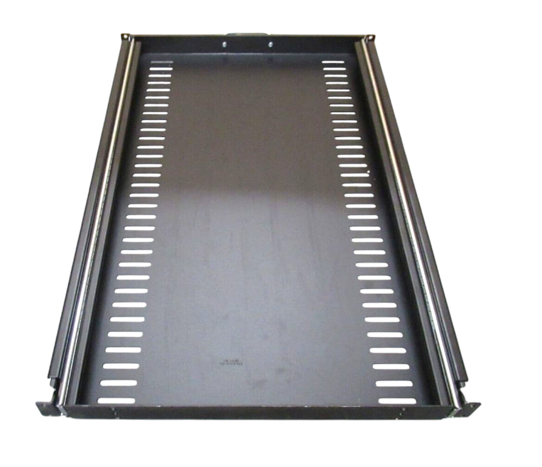 APC AR8123BLK Pillar Mount 1U 19" Sliding Vented Data Cabinet Slide Shelf 721mm