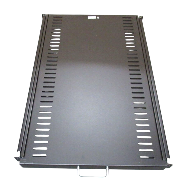 APC AR8123BLK Pillar Mount 1U 19" Sliding Vented Data Cabinet Slide Shelf 721mm