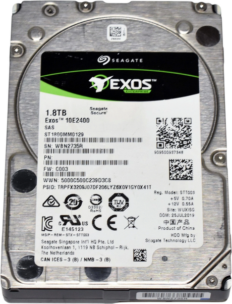 Seagate Exos 1.8TB 10K 2.5" SAS 12G 256MB Hard Drive ST1800MM0129 1XJ203-038