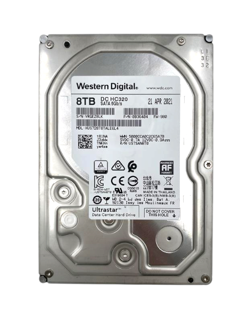 Hitachi WD 8TB 7.2K 6G SATA 3.5" LFF Enterprise HDD 0B36404 HUS728T8TALE6L4
