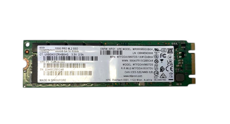 HPE Micron 960GB 6G SATA TLC RI M.2 2280 SSD P19892-B21 P20608-003 P27213-001