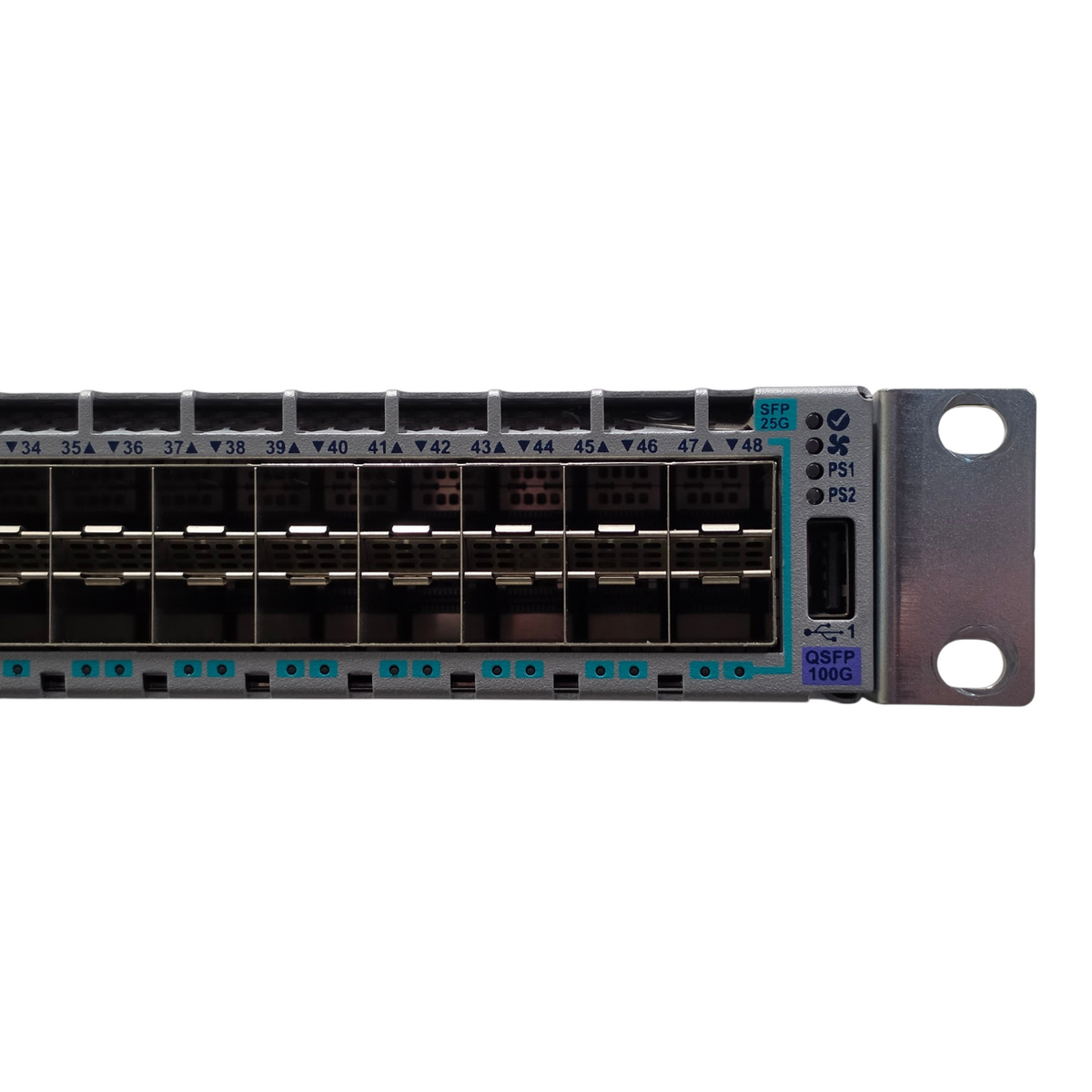 Arista DCS-7160-48YC6-F 48x 25GbE SFP28 6x 100GbE QSFP28 F2B Airflow L3 Switch