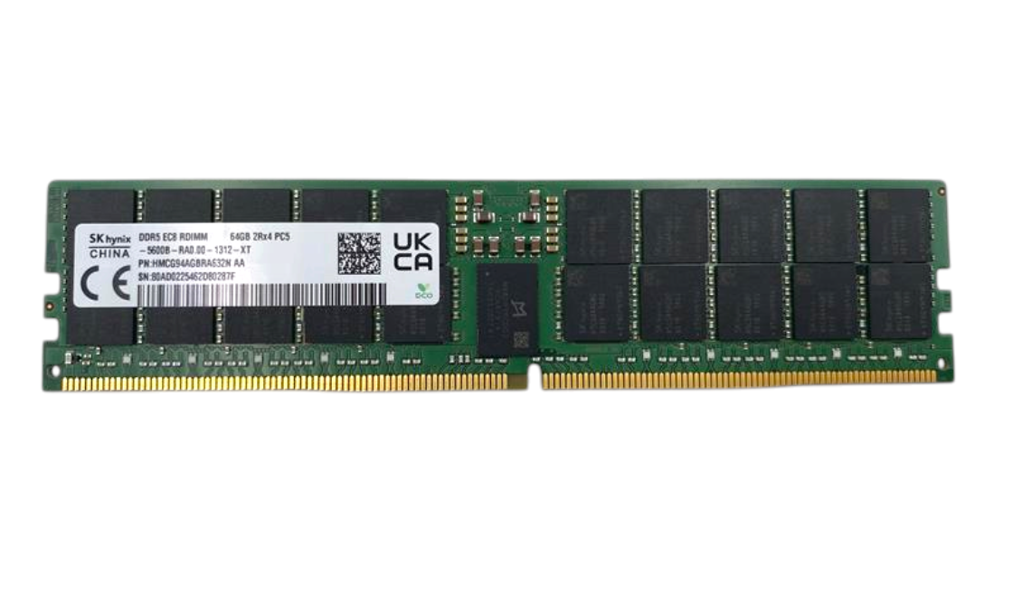 New Hynix 64GB 2Rx4 DDR5 PC5-5600B ECC RDIMM Server RAM Memory HMCG94AGBRA632N