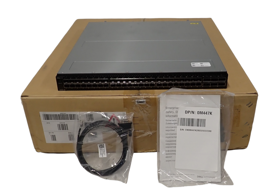 Dell PowerSwitch S5148F-ON 48x 25Gb SFP28 6x 100Gb QSFP28 L3 Switch B2F OPX