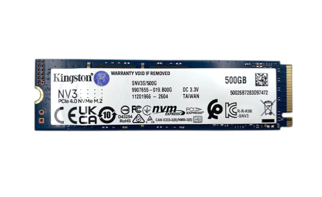 New Kingston 500GB NV3 PCIe 4.0 NVMe M.2 2280 SSD 9907655-019 SNV3S/500G