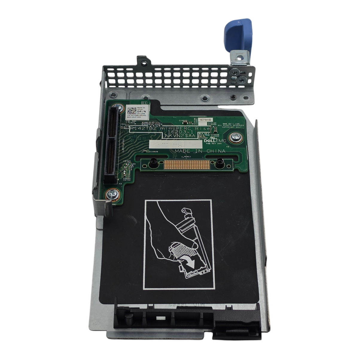 Dell YCGM8 Mini PERC RAID Riser Kit PowerEdge C6420 C6400 w/ Cage & PERC Cable