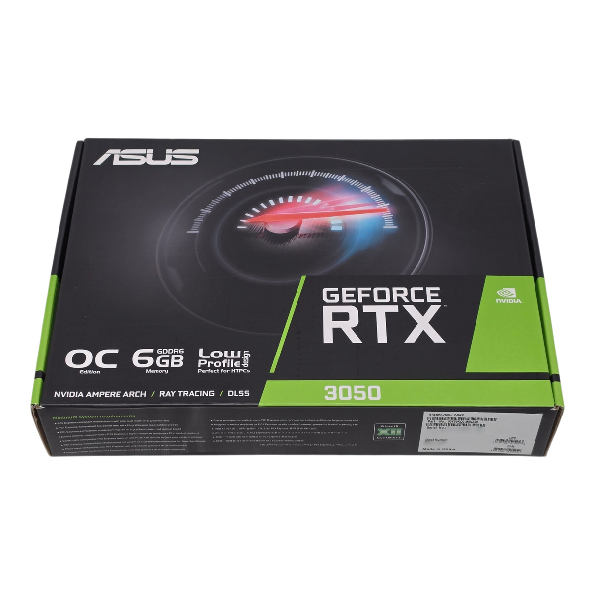 NEW ASUS RTX 3050 OC Edition 6GB GDDR6 Dual Slot Graphics Card 90YV0KQ0-M0NA00