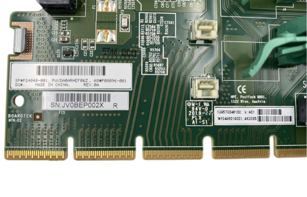 HPE DL380 DL385 Gen10 Plus X8/X16/X8 Secondary Riser Kit - P14587-B21 P24028-001