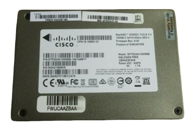 Cisco 100GB SATA 6G 2.5" SED-e Solid State Drive SSD MTFDDAK100MBB FPR2K-SSD100