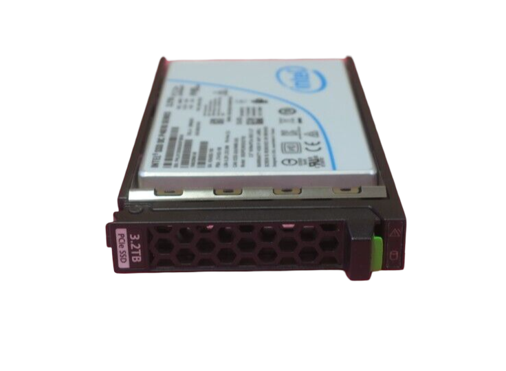 NEW Fujitsu SSD PCIE3 3.2TB MIXED-USE 2.5' H-P EP S26461-F5737-L320 + SFF Caddy