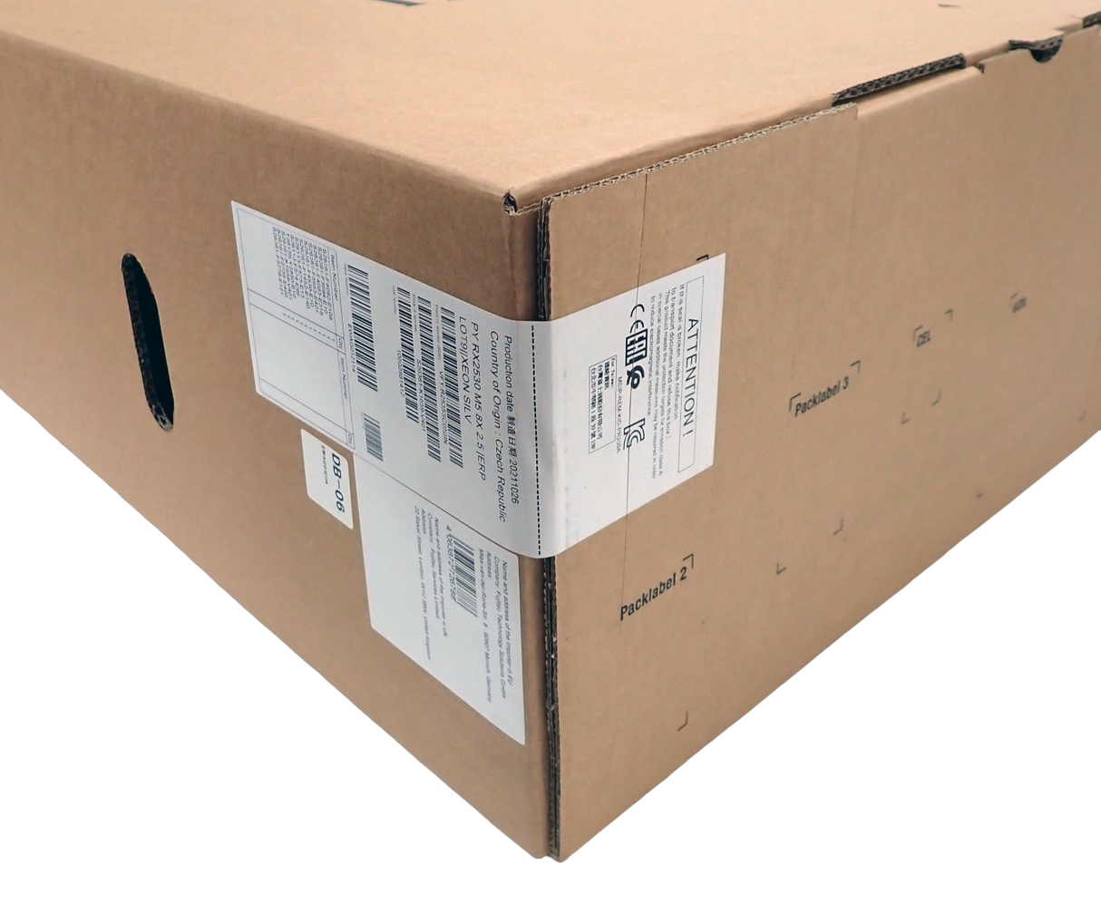 NEW Fujitsu Primergy RX2530 M5 Eight-Core Silver 4208 16GB RAM 8-Bay 1U Server