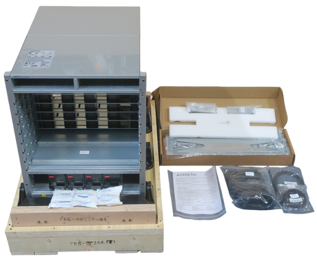 NEW Arista DCS-7308 7300 Series 8-Slot Switch Chassis + 4x PWR-3KT-AC-RED PSU