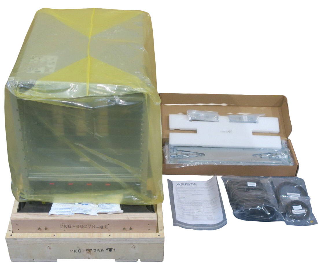 NEW Arista DCS-7308 7300 Series 8-Slot Switch Chassis + 4x PWR-3KT-AC-RED PSU