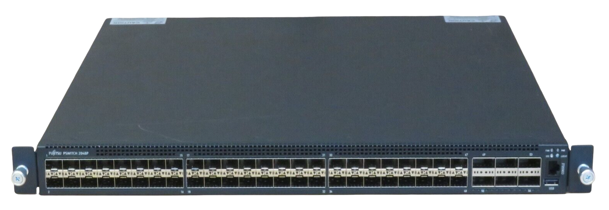 Fujitsu PSwitch 2048P ET-7648BFRA-FOS 48 x 10GB SFP+ Ports 10GBps +6 x 40G QSFP