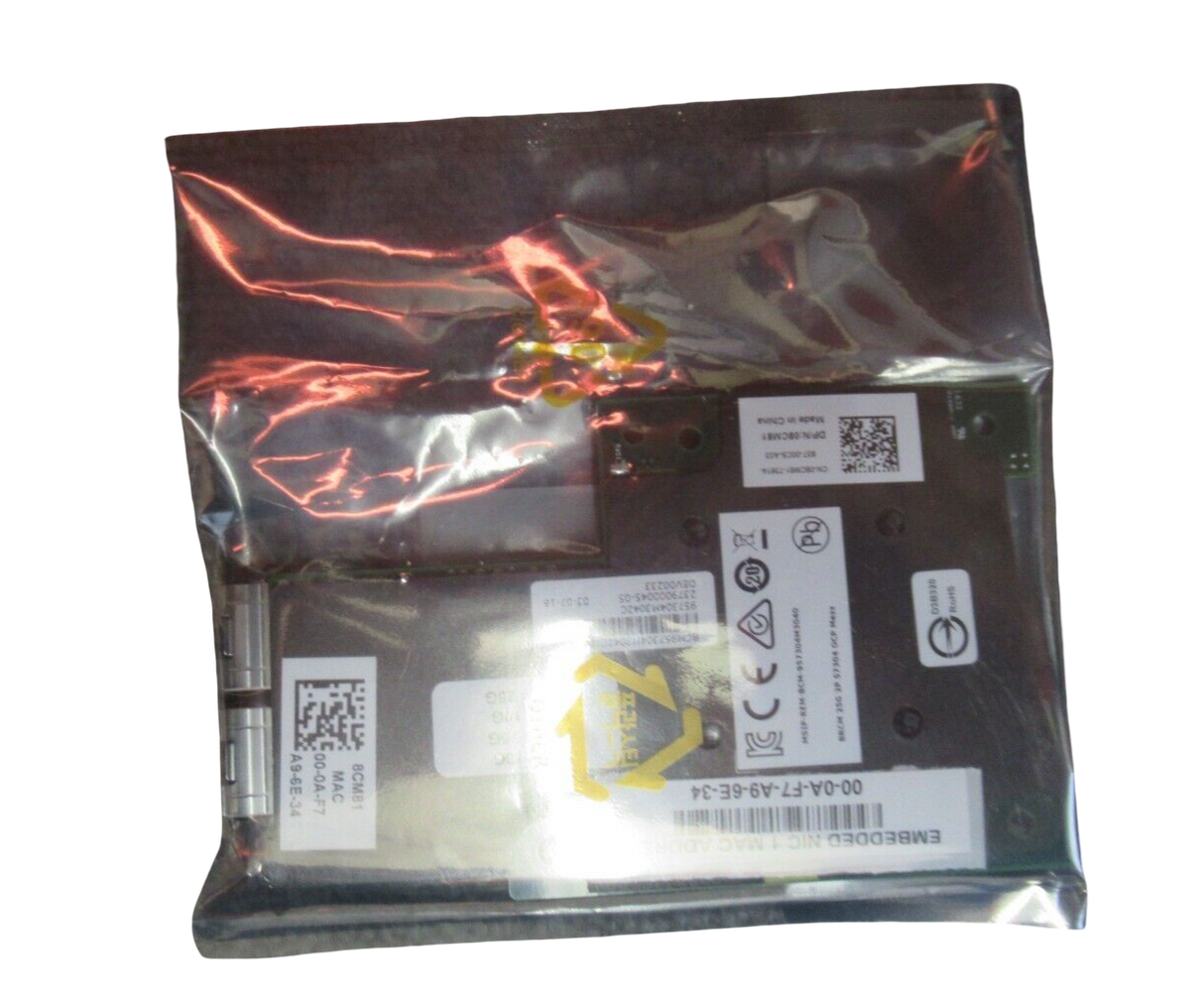 New Dell 8CM81 08CM81 Dell Broadcom 57404 10/25GbE SFP Mezzanine Card For C6420