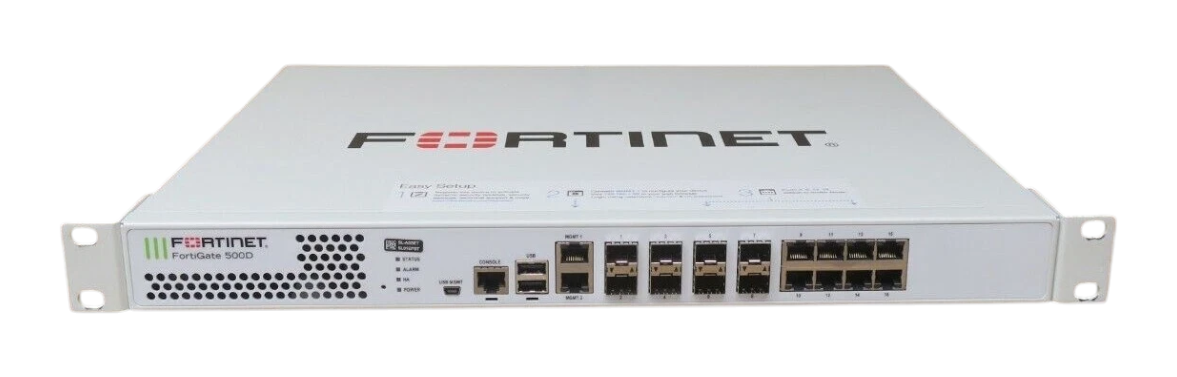 Fortinet Fortigate 500D FG-500D 8x 1GbE RJ45 + 8x 1GbE SFP Firewall Appliance