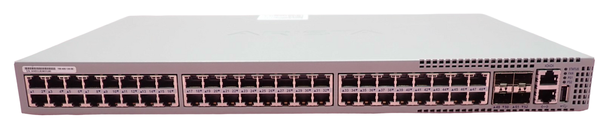 Arista 7010T-48 48x 1GbE RJ45 + 4x 1/10GbE SFP+ Port RA DCS-7010T-48-R Switch