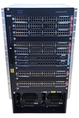 Cisco Catalyst WS-C6513 Switch Chassis + 7x WS-X6148A-GE-45AF 2x WS-SUP32-GE-3B