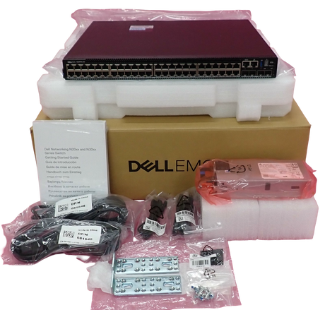 NEW Dell EMC PowerSwitch N3248TE-ON 48x 1G RJ45 4x SFP+ 2x QSFP28 RA Switch OS10