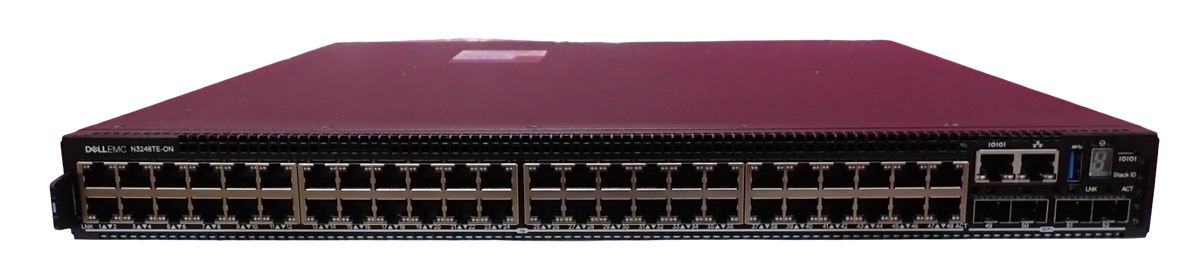 NEW Dell EMC PowerSwitch N3248TE-ON 48x 1G RJ45 4x SFP+ 2x QSFP28 RA Switch OS10