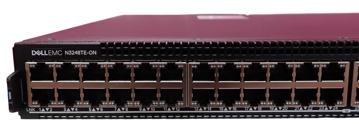NEW Dell EMC PowerSwitch N3248TE-ON 48x 1G RJ45 4x SFP+ 2x QSFP28 RA Switch OS10